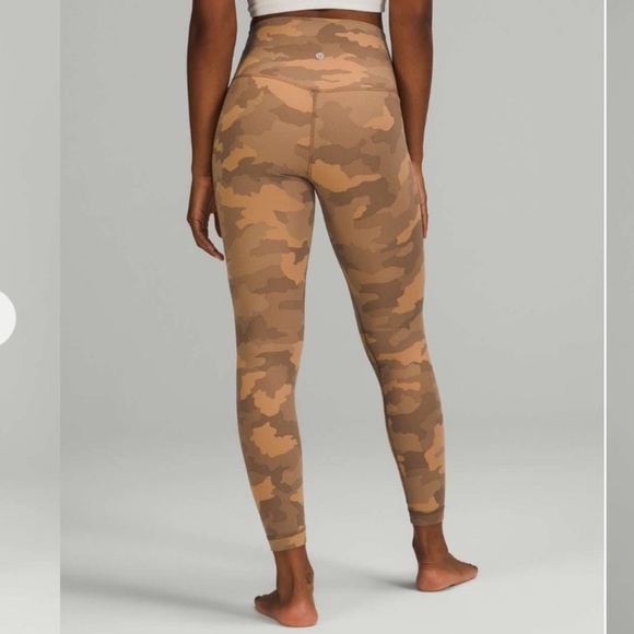 Lululemon Align Legging Brown Camo 25” size 4 - Picture 1 of 6